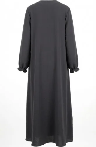 Aerobin Fabric Mevlana Ferace Mit Elastischen Ärmeln Und Reißverschluss 4140-02 Anthrazit 4140-02