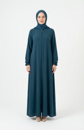 Aerobin Fabric Mevlana Ferace Avec Manches élastiquées Et Fermeture éclair 4140-05 Pétrole 4140-05