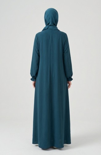 Aerobin Fabric Mevlana Ferace Avec Manches élastiquées Et Fermeture éclair 4140-05 Pétrole 4140-05