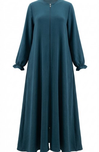 Aerobin Fabric Mevlana Ferace Avec Manches élastiquées Et Fermeture éclair 4140-05 Pétrole 4140-05