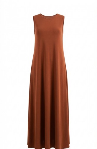 Scuba Kumaş Ceket Elbise ikili Takım 0233-01 Taba