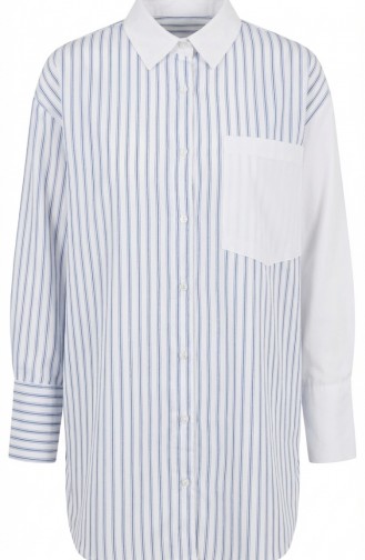 Chemise A Rayure Garnie 4815-04 Indigo 4815-04