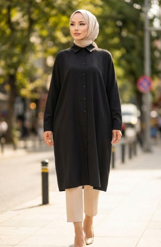 تونيك بأكمام راجلان 4066-01 أسود 4066-01