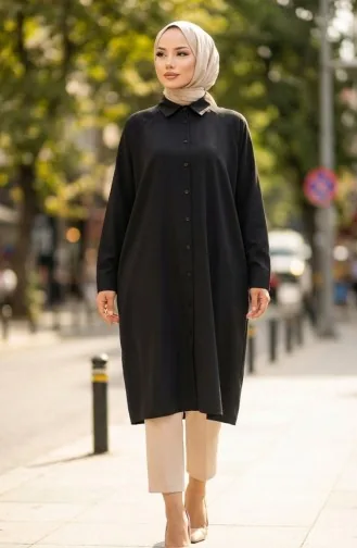 Raglan Sleeve Tunic 4066-01 Black 4066-01