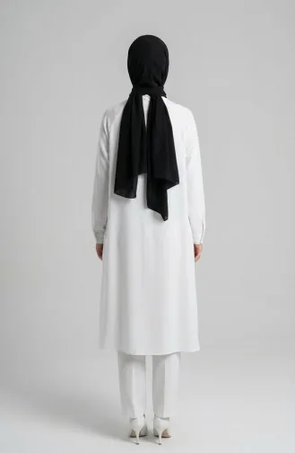 Raglan Sleeve Tunic 4066-02 White 4066-02