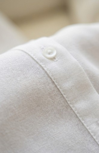 Tunique à Manches Raglan 4066-02 Blanche 4066-02