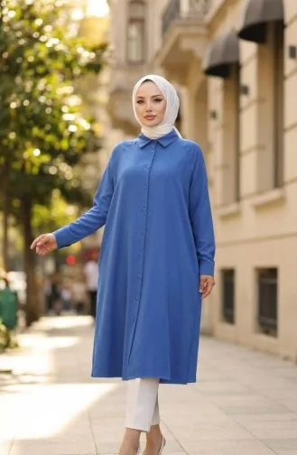 تونيك بأكمام راجلان 4066-03 نيلي 4066-03