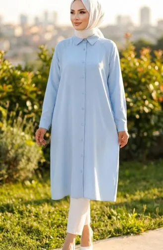 Raglanärmel Tunika 4066-04 Baby Blau 4066-04