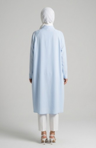 تونيك بأكمام راجلان 4066-04 أزرق فاتح 4066-04
