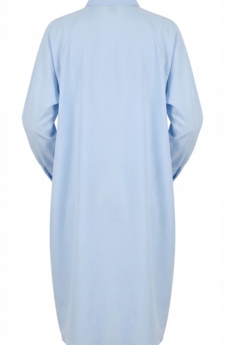 تونيك بأكمام راجلان 4066-04 أزرق فاتح 4066-04