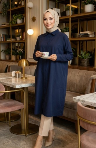 Raglan Sleeve Tunic 4066-07 Navy Blue 4066-07