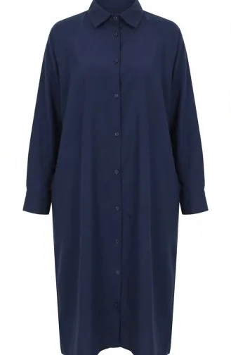 تونيك بأكمام راجلان 4066-07 أزرق داكن 4066-07