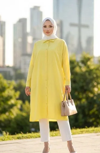 Reglan Kol Tunik 4066-10 Sarı