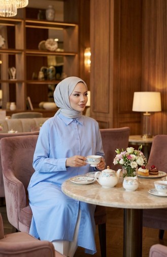 تونيك بأكمام راجلان 4066-12 أزرق 4066-12