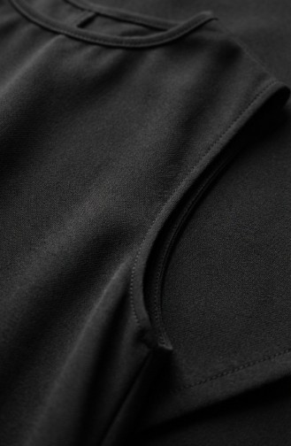 Ensemble Deux Pièces Veste Et Robe En Tissu Scuba 0233-03 Noir 0233-03