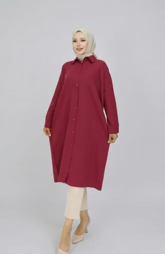 Tunique à Manches Raglan 4066-09 Rouge Bordeaux 4066-09
