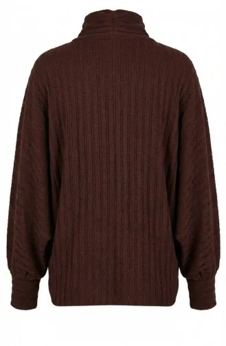 Chemisier à Col Cravate 71370-04 Marron 71370-04