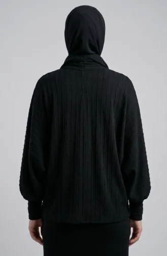 Bluse Mit Bindekragen 71370-05 Schwarz 71370-05