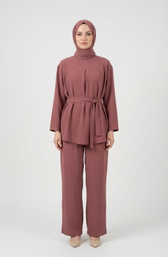 Tweedelige Set Van Tuniek En Broek Van Aerobin-stof 4141-01 Roze 4141-01