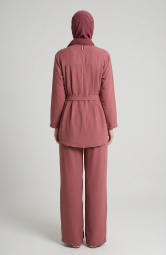 Tweedelige Set Van Tuniek En Broek Van Aerobin-stof 4141-01 Roze 4141-01