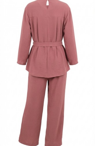 Tweedelige Set Van Tuniek En Broek Van Aerobin-stof 4141-01 Roze 4141-01