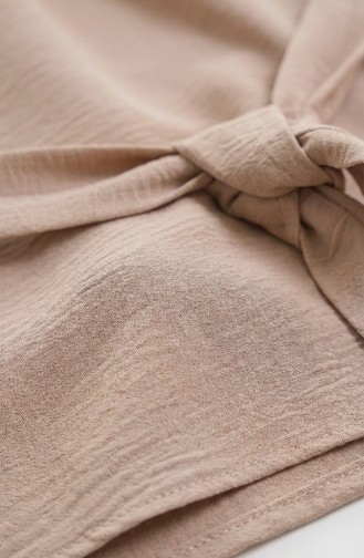 Tweedelige Set Van Tuniek En Broek Van Aerobin-stof 4141-02 Beige 4141-02