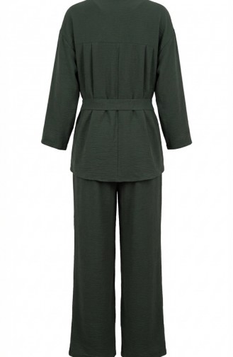 Tweedelige Set Van Tuniek En Broek Van Aerobin-stof 4141-06 Khaki 4141-06