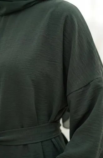 Tweedelige Set Van Tuniek En Broek Van Aerobin-stof 4141-06 Khaki 4141-06