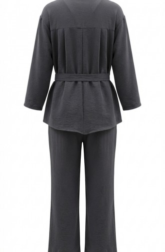 Tweedelige Set Van Tuniek En Broek Van Aerobin-stof 4141-07 Antraciet 4141-07