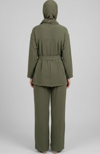 Tweedelige Set Van Tuniek En Broek Van Aerobin-stof 4141-09 Lichtgroen 4141-09