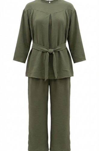 Tweedelige Set Van Tuniek En Broek Van Aerobin-stof 4141-09 Lichtgroen 4141-09