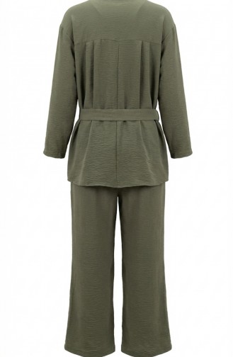 Tweedelige Set Van Tuniek En Broek Van Aerobin-stof 4141-09 Lichtgroen 4141-09