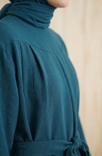 Tweedelige Set Van Tuniek En Broek Van Aerobin-stof 4141-10 Petrol 4141-10