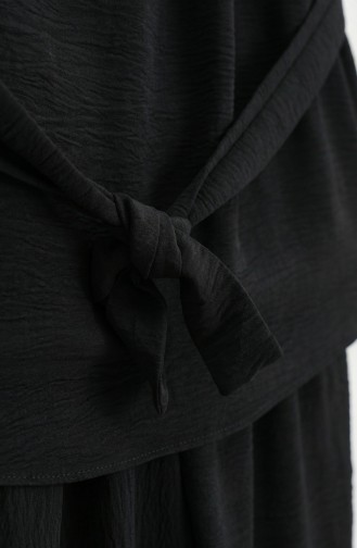 Tweedelige Set Van Tuniek En Broek Van Aerobin-stof 4141-11 Zwart 4141-11