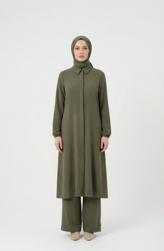 Aerobin Stoff-Tunika Und Hose Zweiteiliges Set 4142-03 Khaki 4142-03
