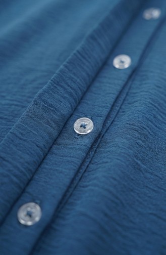 Tweedelige Set Van Tuniek En Broek Van Aerobin-stof 4142-07 Indigo 4142-07