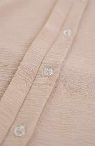 Aerobin Kumaş Tunik Pantolon İkili Takım 4142-09 Bej