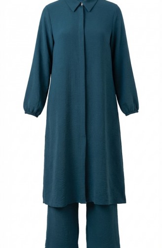 Aerobin Stoff-Tunika Und Hose Zweiteiliges Set 4142-11 Petrol 4142-11