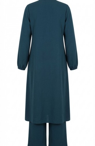 Aerobin Stoff-Tunika Und Hose Zweiteiliges Set 4142-11 Petrol 4142-11