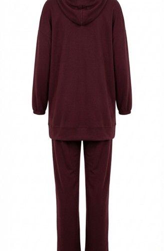 Oysho Stoffen Tweedelige Set Bestaande Uit Een Tuniek Met Capuchon En Een Broek (model 0236-04 Bruin). 0236-04