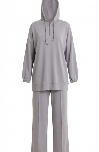 Oysho Stoffen Tweedelige Set Bestaande Uit Een Tuniek Met Capuchon En Een Broek (model 0236-05 Grijs) 0236-05
