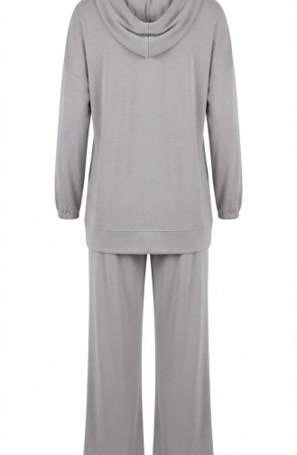 Oysho Stoffen Tweedelige Set Bestaande Uit Een Tuniek Met Capuchon En Een Broek (model 0236-05 Grijs) 0236-05