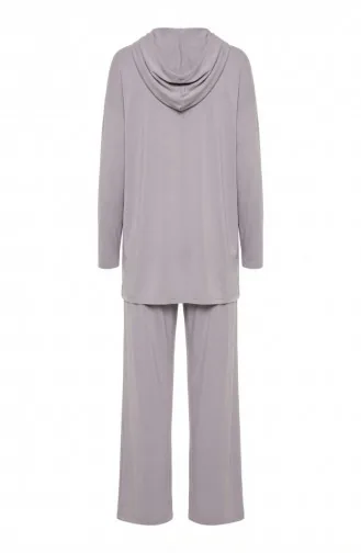 Oysho Fabric Hooded Tunic And Pants Two-Piece Set 0236-05 Grey 0236-05