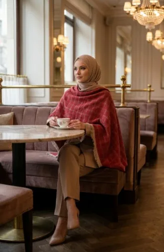 Châle D`épaule 1200-01 Bordeaux 1200-01