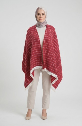 Schulterschal 1201-01 Burgunderrot 1201-01