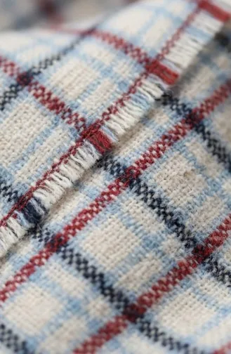 Châle D`épaule 1203-01 Beige Bordeaux 1203-01