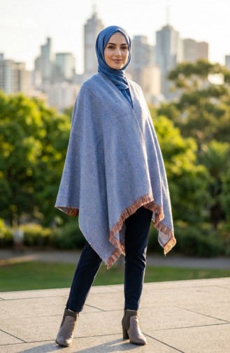 Châle D`épaule 1204-01 Indigo 1204-01