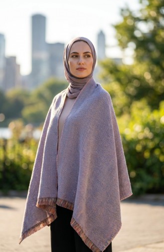 شال كتف 1205-01 لون وردي فاتح 1205-01