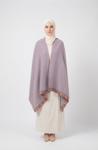 شال كتف 1205-01 لون وردي فاتح 1205-01