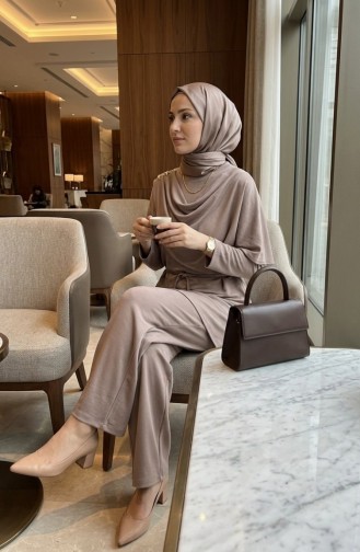 Tuniek En Broek Met Sterrenmotief Tweedelig Model 2209-04 Nerts 2209-04